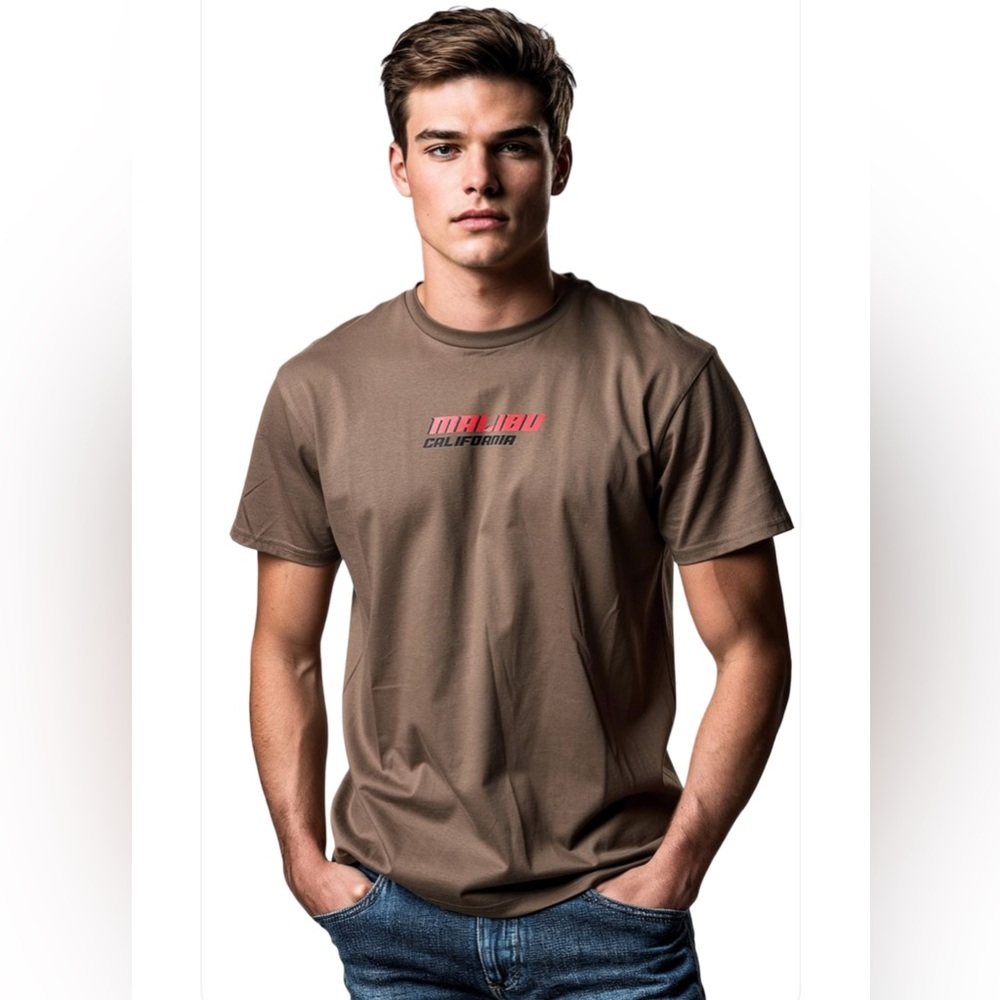 new- Nova Malibu California 
2 Sided Graphic T shirt 
Classic logo short sleeve